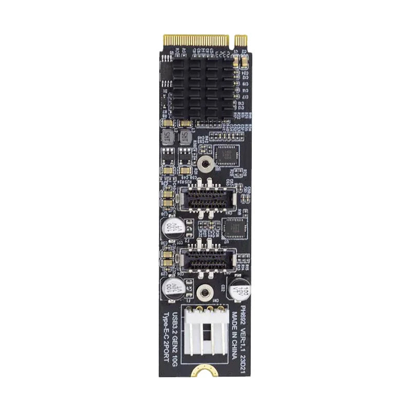 M.2 PCIe to USB 3.0 Type-E & Type-C Dual Port Expansion Card