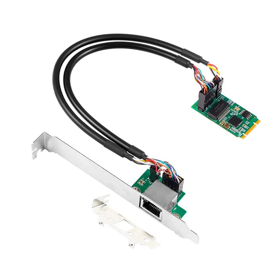 B+M Key M.2 to 2.5 Gigabit Ethernet Adapter (2500Mbps)