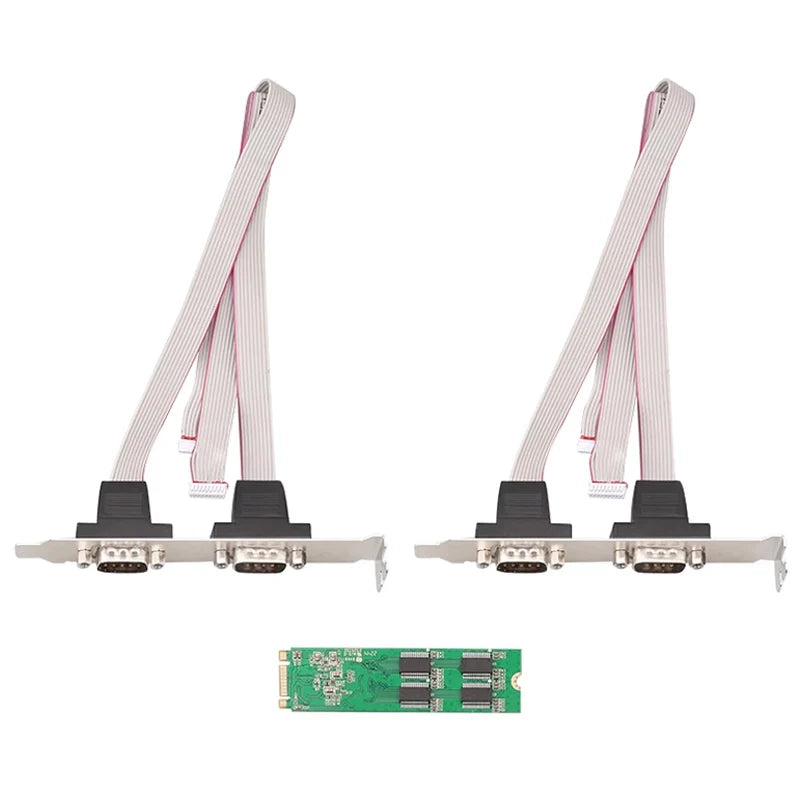 M.2 PCIe to Quad-Port RS232 Serial Port Expansion Card