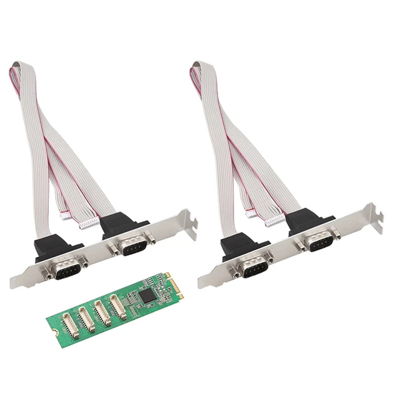 M.2 PCIe to Quad-Port RS232 Serial Port Expansion Card