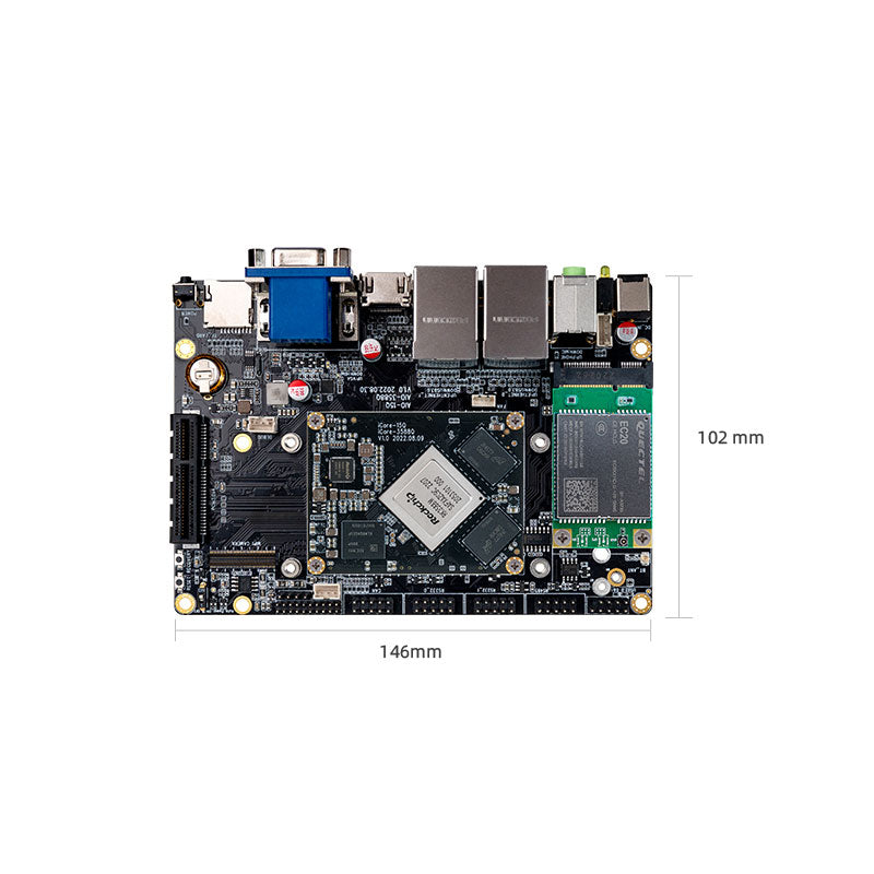 AIO-3588MQ Automotive-Grade AI ARM Motherboard